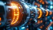 © Paul - A close-up of futuristic capsules with sleek, metallic surfaces, glowing softly with neon accents, floating in a zero-gravity sci-fi environment