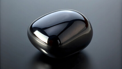 Solid minimalist glossy black obsidian stone background