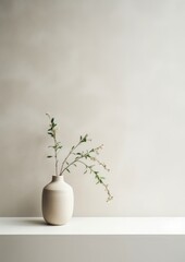 Poster - Wellbeing flower plant vase.