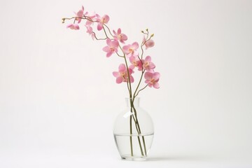 Wall Mural - Vase blossom flower orchid.