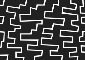 Aufkleber - Abstract background with irregular gradient lines pattern. Abstract square pattern
