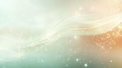 Poster - A dreamy abstract background with soft gradients and glowing stars, evoking a sense of peace and tranquility.