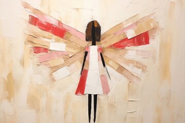 Canvas Print - Angel art painting wall.