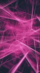 Wall Mural - A vibrant abstract composition with dynamic lines and shades of pink, perfect for modern backgrounds or digital designs.