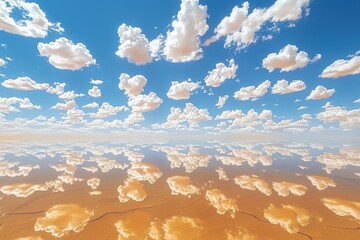 Clouds Reflected in a Desert Lake