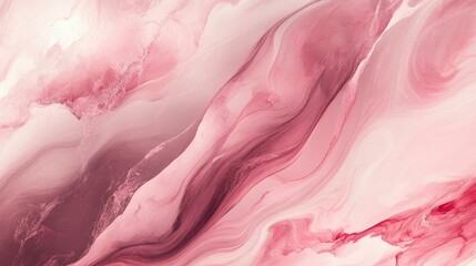 Fototapete - A pink marble pattern swirling elegantly, creating a sophisticated and modern abstract background.