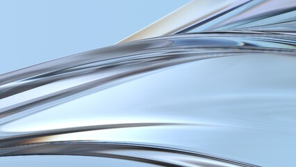 Wall Mural - wavy thin plate twisted purple bezier curve pop culture elegant modern 3d rendering abstract backgro