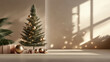 © Gun - Simple 3D Christmas Tree Scene with Minimalistic Style