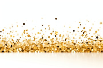 Canvas Print - Gold confetti backgrounds glitter line.