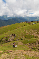 Magnificent views of the mountain village and nature of Azerbaijan