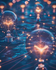 Poster - Collaborative Connectivity and Innovative Idea Sharing in a Glowing Light Network