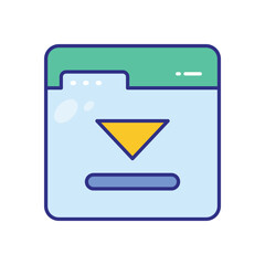 Wall Mural - Tab vector icon stock illustration