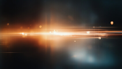Poster - Abstract light effects creating a dynamic and vibrant background with glowing streaks and a sense of energy.