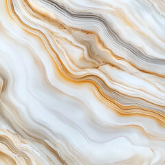 Poster - Abstract marble texture with elegant swirls of white and warm tones. Perfect for backgrounds, wallpapers, or design projects.