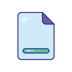 Wall Mural - Footer vector icon stock illustration