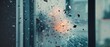 © TPS Studio - A high-impact scene shows shattered glass with debris scattering, capturing the moment of an explosion, emphasizing chaos and destruction.