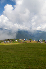 Magnificent views of the mountain village and nature of Azerbaijan