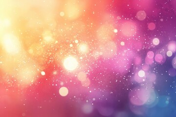 Poster - a vibrant abstract background featuring multicolored bokeh lights and a soft gradient, perfect for c