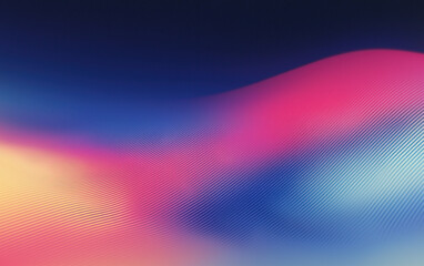 Poster - A vibrant abstract background featuring flowing waves of pink, blue, and orange colors, perfect for digital projects and creative designs.