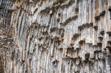 Wall Mural - The Symphony of Stones in Garni, Armenia, hexagonal rock formations