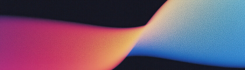 Poster - a vibrant abstract wave of colors blending seamlessly, evoking a sense of movement and creativity in