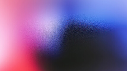 Poster - Blurred color gradient purple pink blue grainy color gradient background dark abstract backdrop banner poster card wallpaper website header design