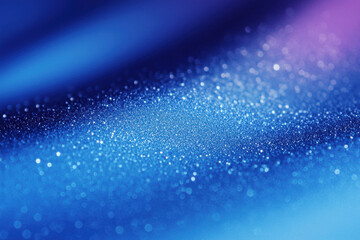 Poster - Abstract blue background with shimmering glitter, creating a dreamy and enchanting atmosphere perfect for design and artistic use.