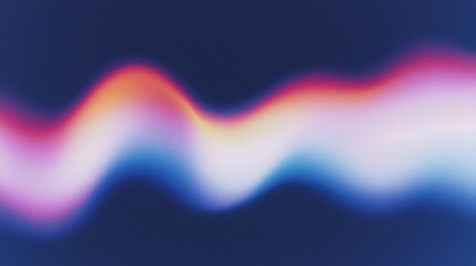 Poster - a vibrant abstract wave design featuring flowing colors of blue, pink, and white, creating a soothin