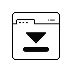 Wall Mural - Tab vector icon stock illustration