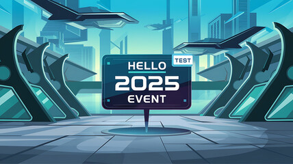 Futuristic city, blue and grey, futuristic design, new year event, digital technology, optimistic future. 
