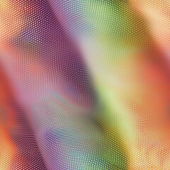 Poster - Futuristic Abstract Grid with Colorful Dots and Texture, seamless pattern