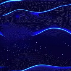 Poster - Abstract Technology Mesh Background Design, seamless pattern