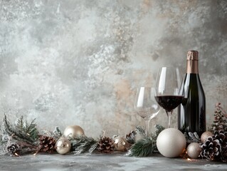 A Christmas and New Year background for corporate events, showcasing a clean, professional look 