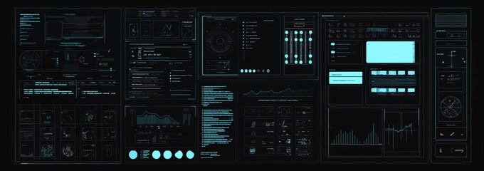 Leinwandbilder - Designed for modern user interfaces, this set includes callouts, frames, pointers, circles, arrows, and headers.
