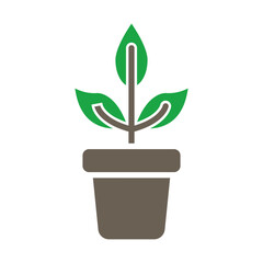 Poster - Plant Pot Icon Design