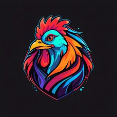 Poster - Vibrant Rooster Illustration