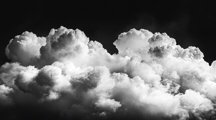Poster - A cloud of thick white smoke spreads out in front of a dark backdrop, creating an eerie, dramatic scene