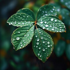 rain drops on leaf