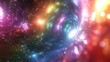 © Trisna - A vibrant, swirling cosmic tunnel filled with colorful lights and patterns.