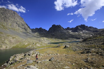 Kaçkar Mountains National Park and mountain lakes