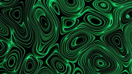 Poster - 4K Abstract Neon Swirls. Seamless Looping Background