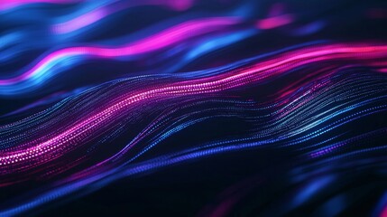 Aufkleber - An abstract digital 3D background that can be used to describe technology processes, storage media, network capabilities, science, and education.