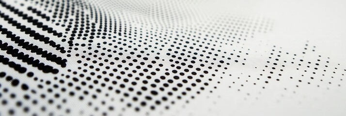 Aufkleber - black dots on a smooth white surface creates a striking visual effect, highlighting modern design concepts and artistic expression
