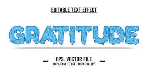 Fototapete - Gratitude writing. Typography Design Inspiration. Vector
