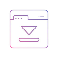 Wall Mural - Tab vector icon stock illustration