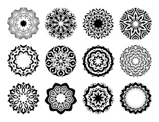 Wall Mural - Collection of ornamental mandalas art