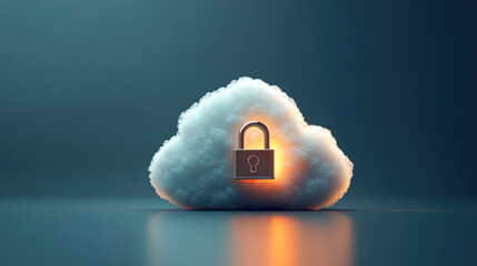 Sticker - A cloud with a key on it