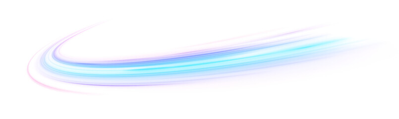 Fototapete - Blue stripes in the form of drill, turns and swirl. Undulate wave swirl swoosh, dynamic twisted lines. 