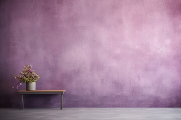 Wall Mural - Purple wall architecture furniture.