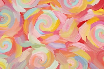 Poster - Candy pattern painting backgrounds art.